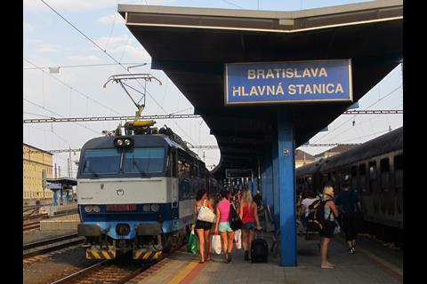 Bratislava station.